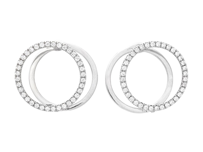 Jewellery, EARRINGS, 18K white gold