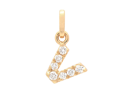 Jewellery, LETTER PENDANT, letter V