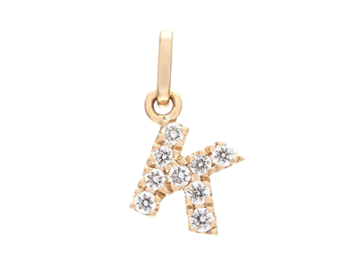 Jewellery, LETTER PENDANT, letter K