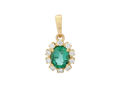 Jewellery, CLUSTER PENDANT, 18K gold