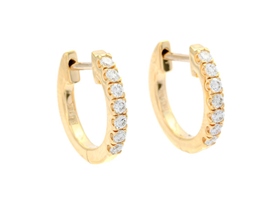 Jewellery, HOOP EARRINGS, 18K gold
