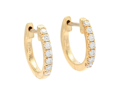 Jewellery, HOOP EARRINGS, 18K gold
