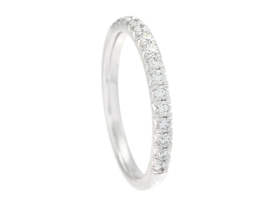 Jewellery, ETERNITY RING, 18K white gold