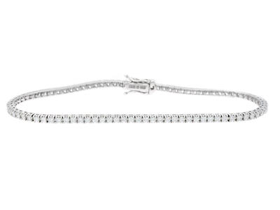 Jewellery, TENNIS BRACELET, 18K white gold