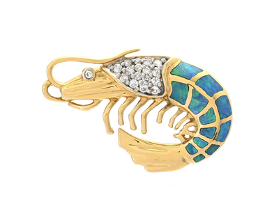 Jewellery, BROOCH, 18K gold