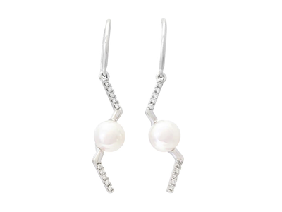 Jewellery, PEARL EARRINGS, 18K white gold