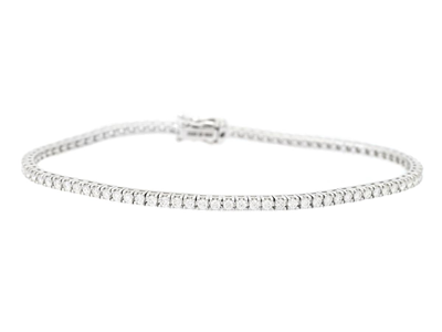 Jewellery, TENNIS BRACELET, 18K white gold