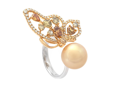 Jewellery, RING, 18K gold/white gold