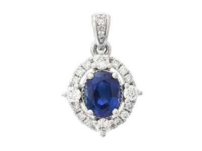 Jewellery, PENDANT, 18K white gold