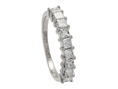 Jewellery, ETERNITY RING, 18K white gold