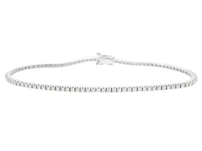 Jewellery, TENNIS BRACELET, 18K white gold