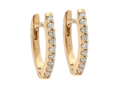 Jewellery, HOOP EARRINGS, 18K gold