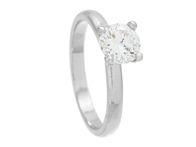 Jewellery, SOLITAIRE RING, platinum