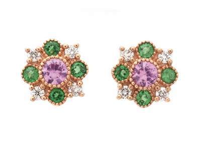 Jewellery, EARRINGS, 18K rose gold
