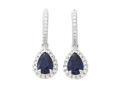 Jewellery, EARRINGS, 18K white gold