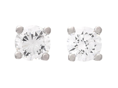 Jewellery, SOLITAIRE EARRINGS, 18K gold