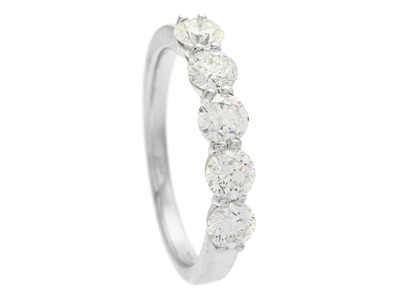 Jewellery, ETERNITY RING, 18K white gold