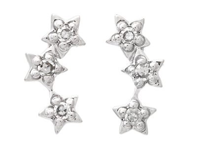 Jewellery, EARRINGS, 18K white gold