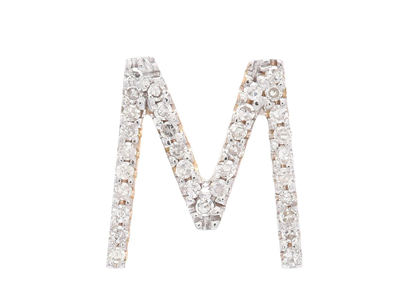 Jewellery, LETTER PENDANT, letter M