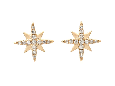 Jewellery, EARRINGS, 18K gold with single cut diamonds 0,10 ctw