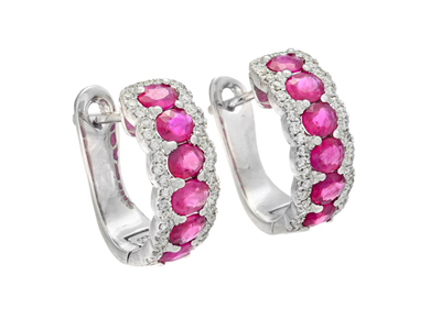 Jewellery, EARRINGS, 18K white gold