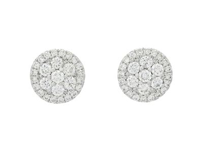 Jewellery, EARRINGS, 18K white gold