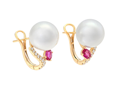 Jewellery, PEARL EARRINGS, 18K gold