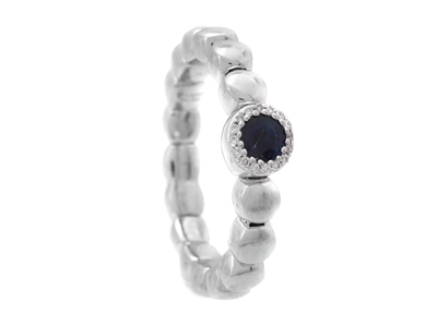 Jewellery, RING, 18K white gold/steel