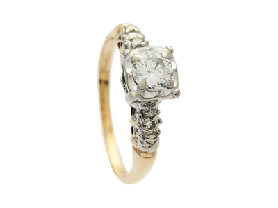 Jewellery, RING, 14K gold/white gold