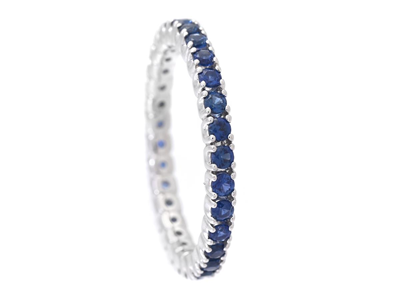 Jewellery, FULL ETERNITY RING, 18K white gold
