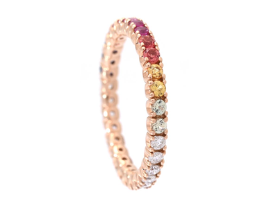 Jewellery, FULL ETERNITY RING, 18K rose gold