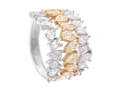 Jewellery, RING, 18K gold/white gold