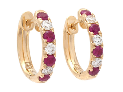 Jewellery, HOOP EARRINGS, 18K gold