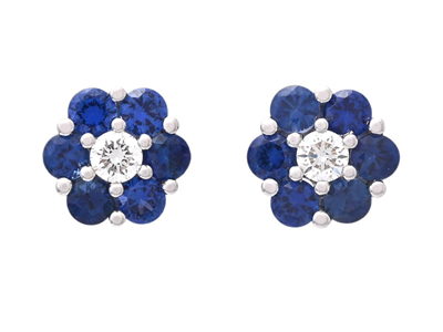 Jewellery, EARRINGS, 18K white gold