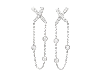 Jewellery, EARRINGS, 18K white gold