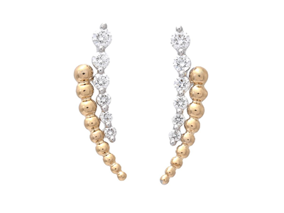 Jewellery, EARRINGS, 18K gold/white gold