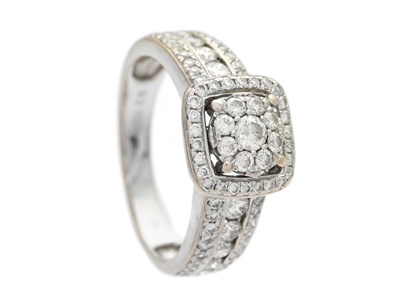 Jewellery, RING, 18K white gold