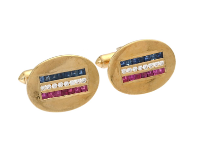 Jewellery, CUFFLINKS, 18K gold