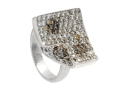 Jewellery, RING, 18K white gold