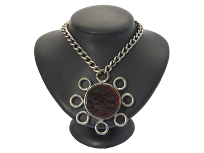 Jewellery, NECKLACE, white metal