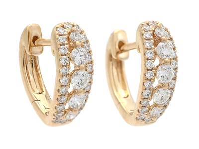 Jewellery, HOOP EARRINGS, 18K gold