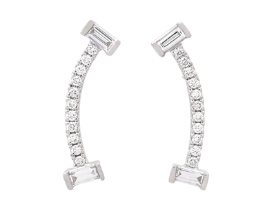 Jewellery, EARRINGS, 18K white gold