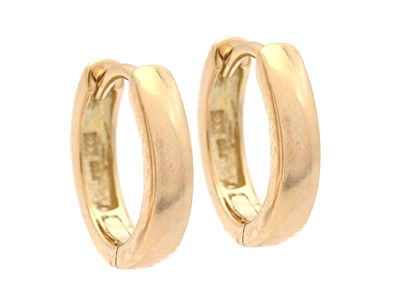 Jewellery, HOOP EARRINGS, 18K gold