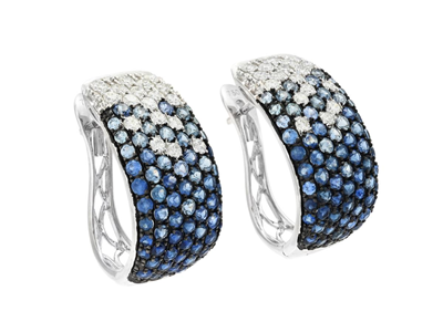 Jewellery, EARRINGS, 18K white gold