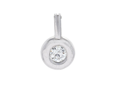 Jewellery, SOLITAIRE PENDANT, 18K white gold