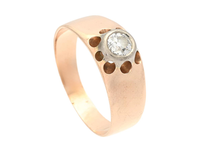 Jewellery, SOLITAIRE RING, 14K gold