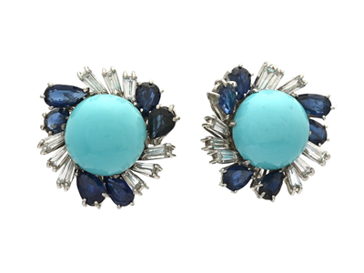 Jewellery, EARRINGS, 18K white gold