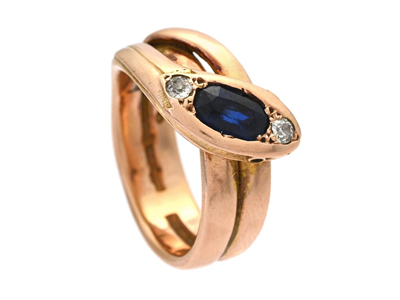 Jewellery, RING, approx. 15K gold