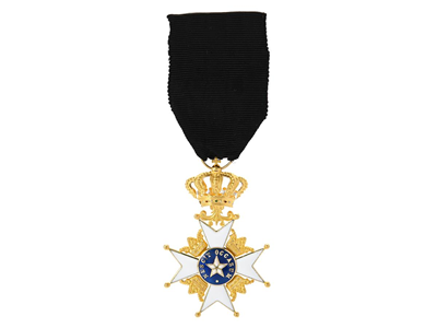 Medals, KNIGHT INSIGNIA, 18K gold