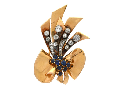 Jewellery, BROOCH, 18K gold